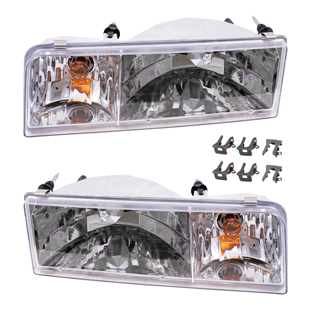 Headlight for 1995-1997 Town Car F5VY13008B Set
