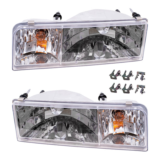 Headlight for 1995-1997 Town Car F5VY13008B Set