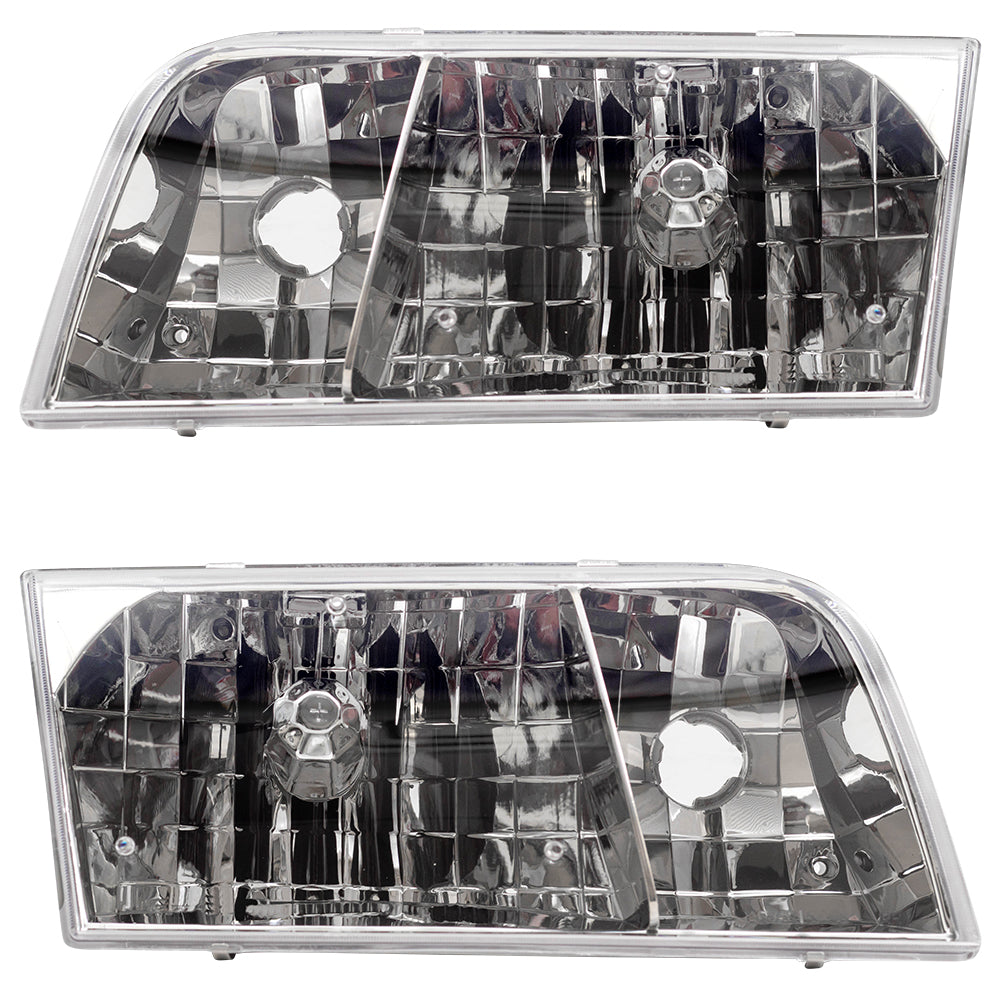 Headlight for 1998-2011 Crown Victoria 4W7Z13008A Set