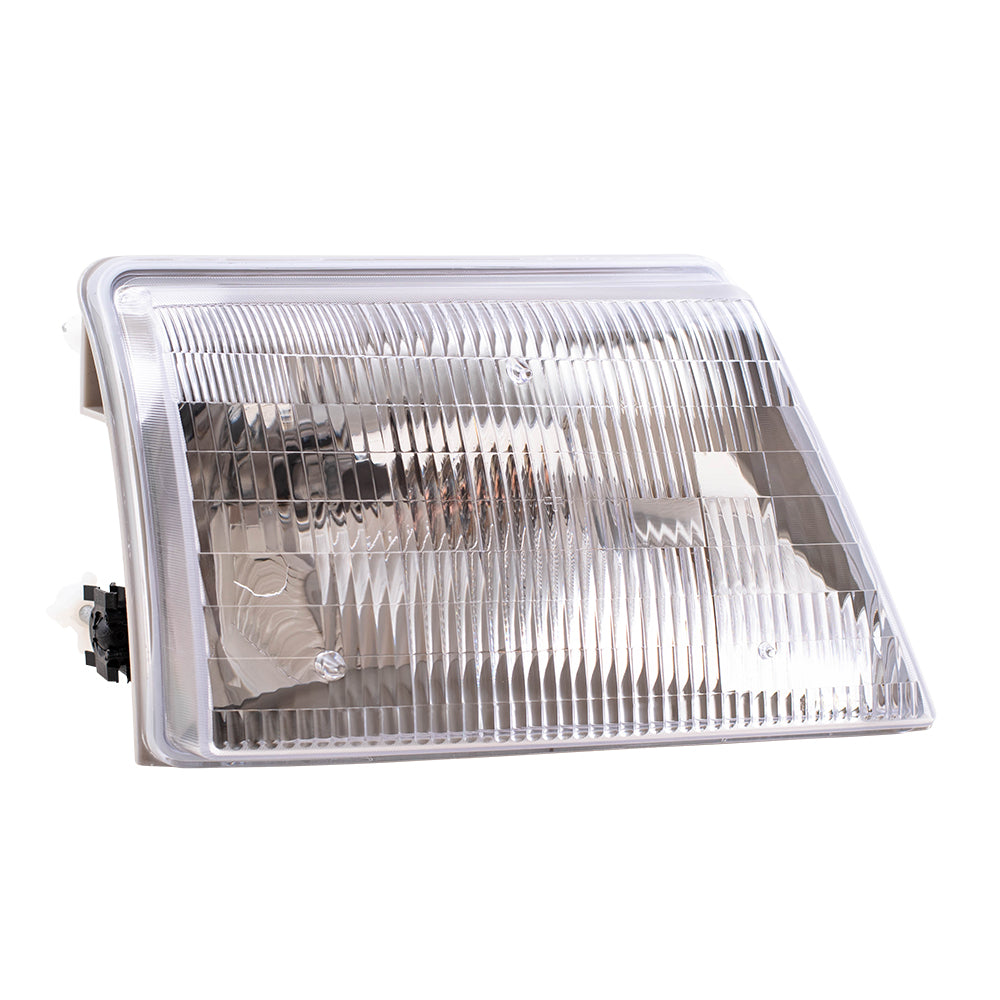 Brock Replacement Passengers Headlight Headlamp Compatible with 1998 1999 2000 Ranger Pickup Truck F87Z 13008 EB