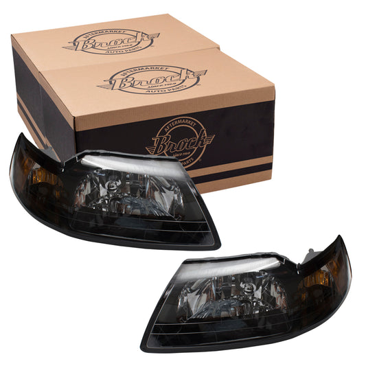 Headlight for 2001-2004 Mustang 3R3Z13008CA Set FO2502177