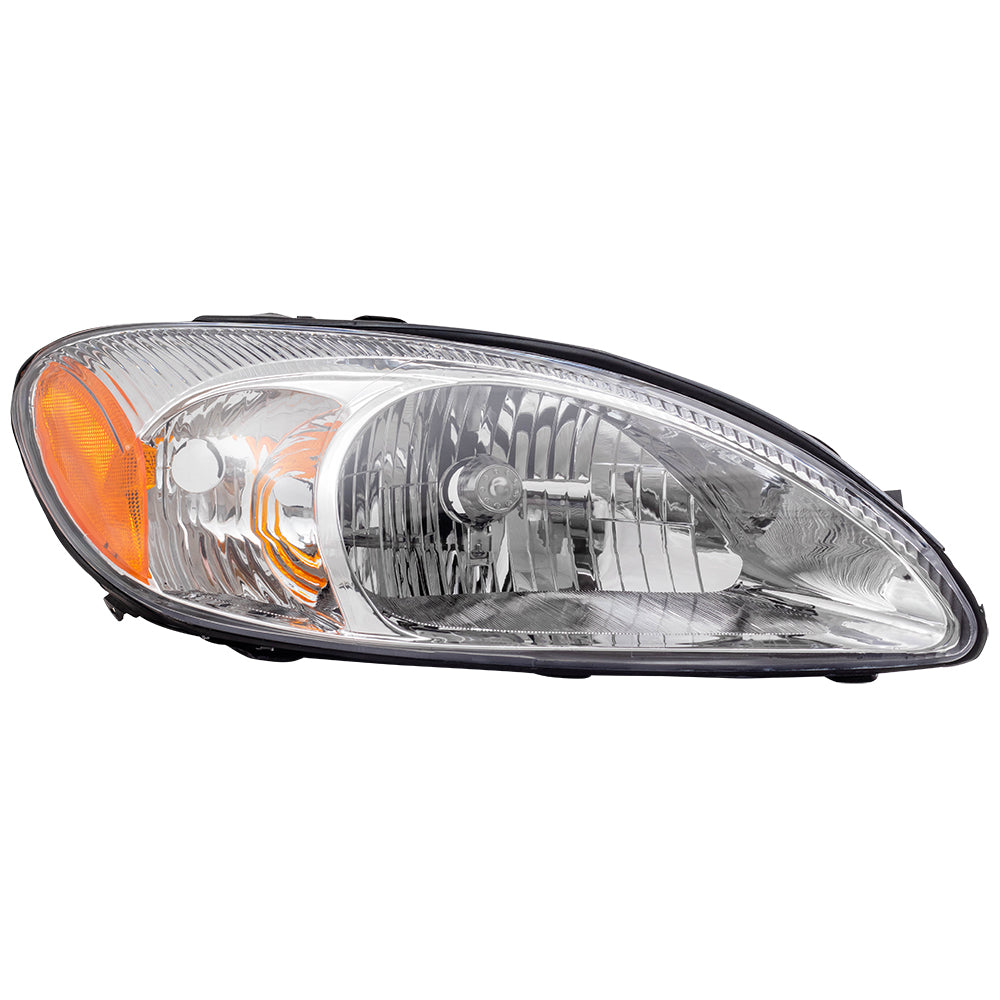 Headlight for 2000-2006 Taurus w/ Chrome Bezel 1F1Z13008AB Set