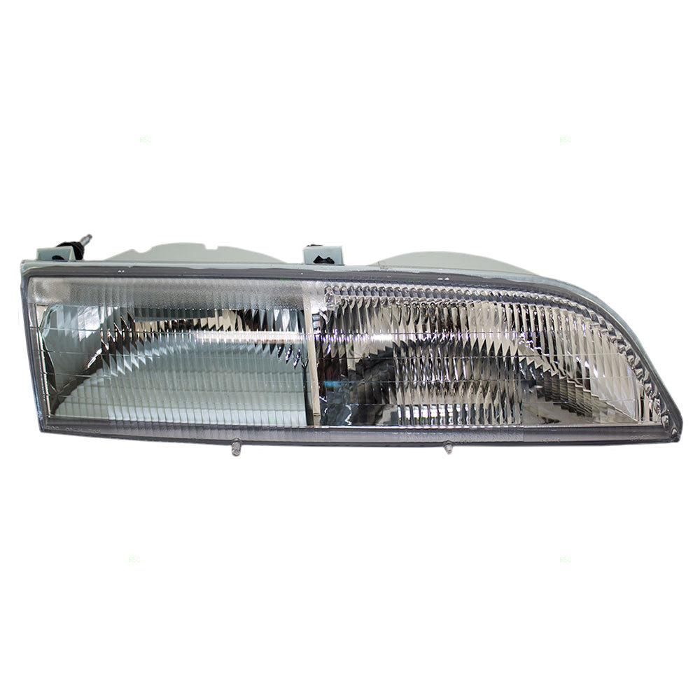 Brock Replacement Passengers Headlight Headlamp Compatible with 1989-1993 Thunderbird E9SZ 13008 A