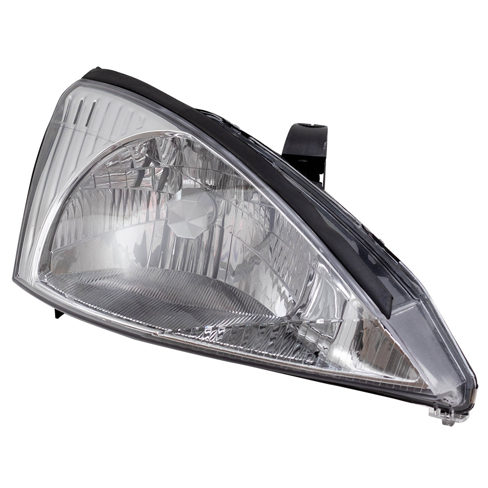 Headlight for 2000-2004 Focus w/ Chrome Bezel 3S4Z13008CD Set