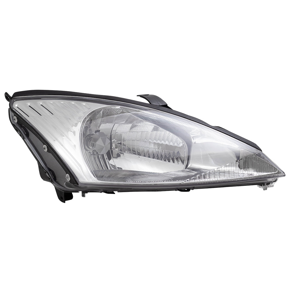 Headlight for 2000-2004 Focus w/ Chrome Bezel 3S4Z13008CD Set
