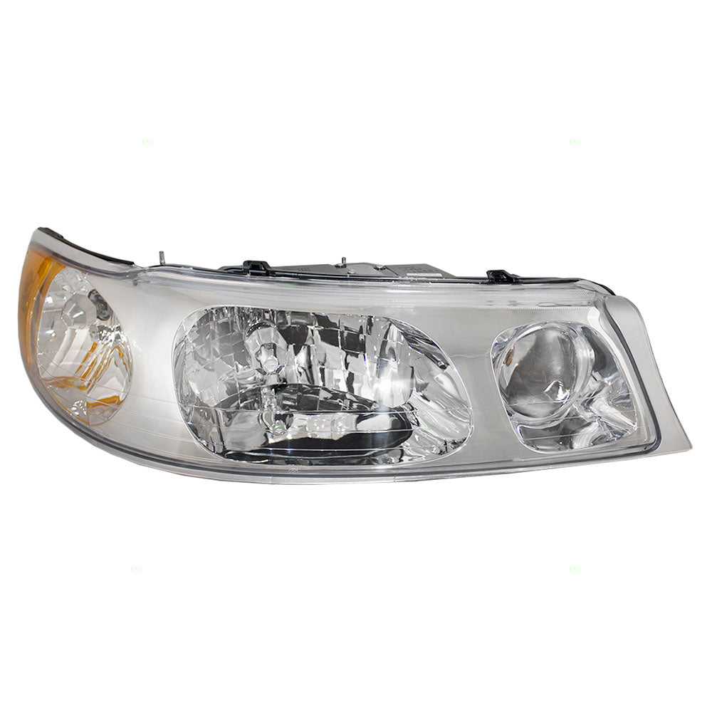 Brock Replacement Passengers Headlight Headlamp Compatible with 1998-2002 Town Car 1W1Z 13008 BA