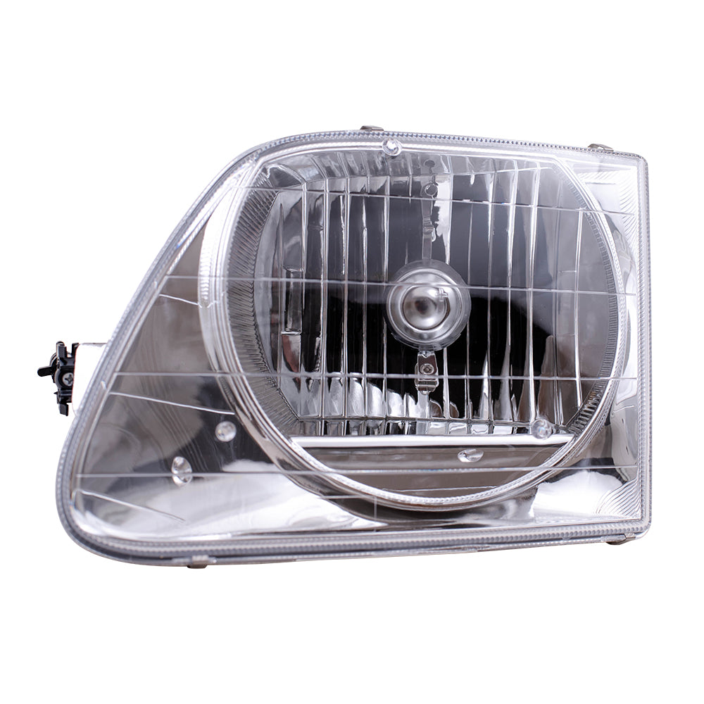 Brock Replacement Drivers Headlight Headlamp Compatible with 2001-2003 F150 Lightning Pickup Truck 3L3Z13008FA