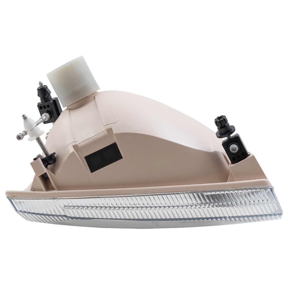 Headlight for 2000-2004 Excursion w/ Clear Center Lens 1999-2004 F-250 Super Duty 1999-2004 F-350 Super Duty 2C3Z13008AB Set