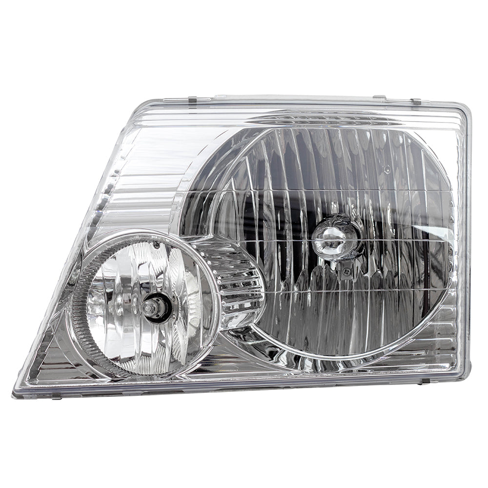 Brock Aftermarket Replacement Driver Left Halogen Headlight Assembly Compatible With 2002-2005 Ford Explorer