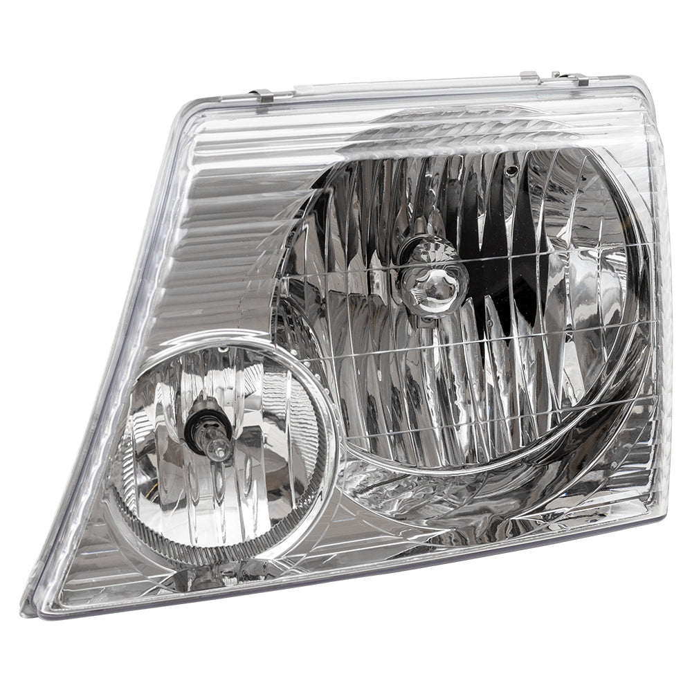 Brock Aftermarket Replacement Driver Left Halogen Headlight Assembly Compatible With 2002-2005 Ford Explorer