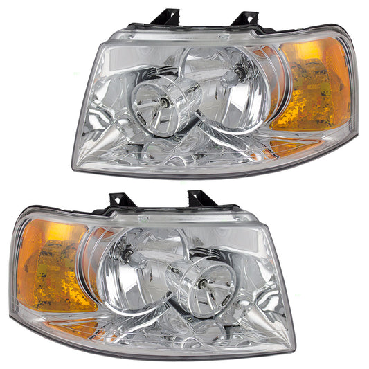 Headlight for 2003-2006 Expedition 6L1Z13008BA Set FO2502181