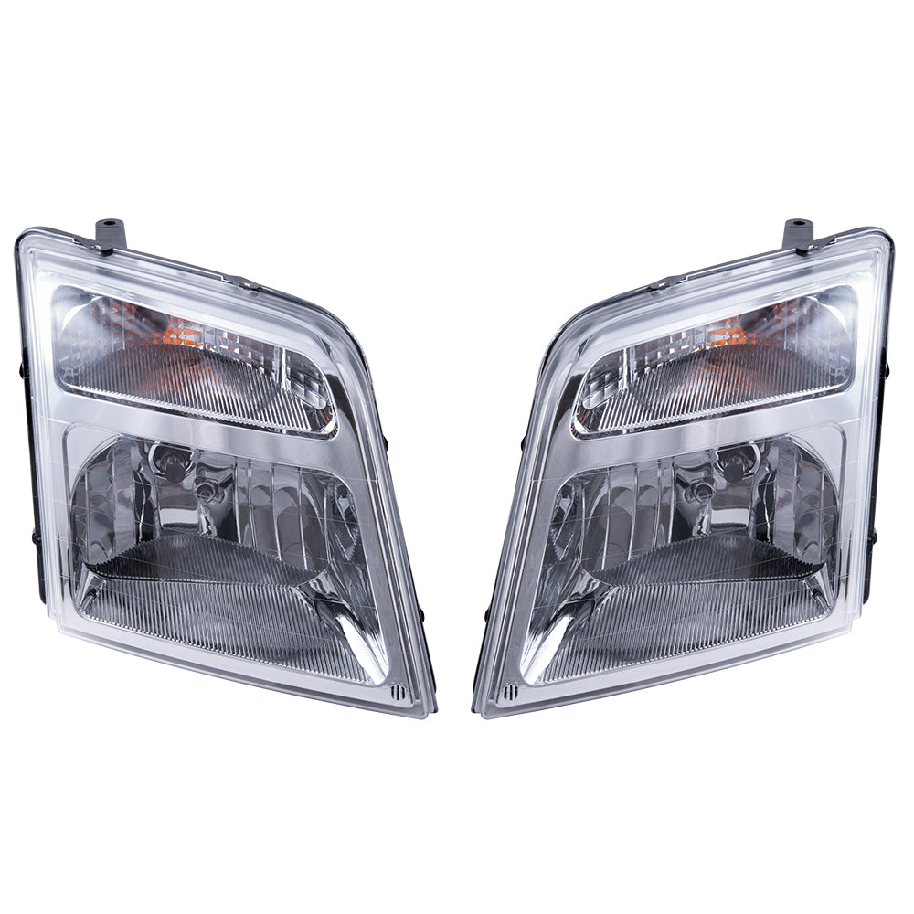 Headlight for 2010-2013 Transit Connect 9T1Z13008C Set