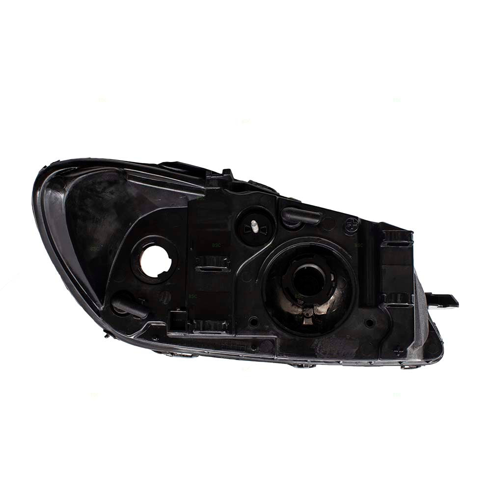 Brock Replacement Drivers Halogen Combination Headlight Headlamp w/ Black Bezel Compatible with 00-07 Taurus 3F1Z13008AB