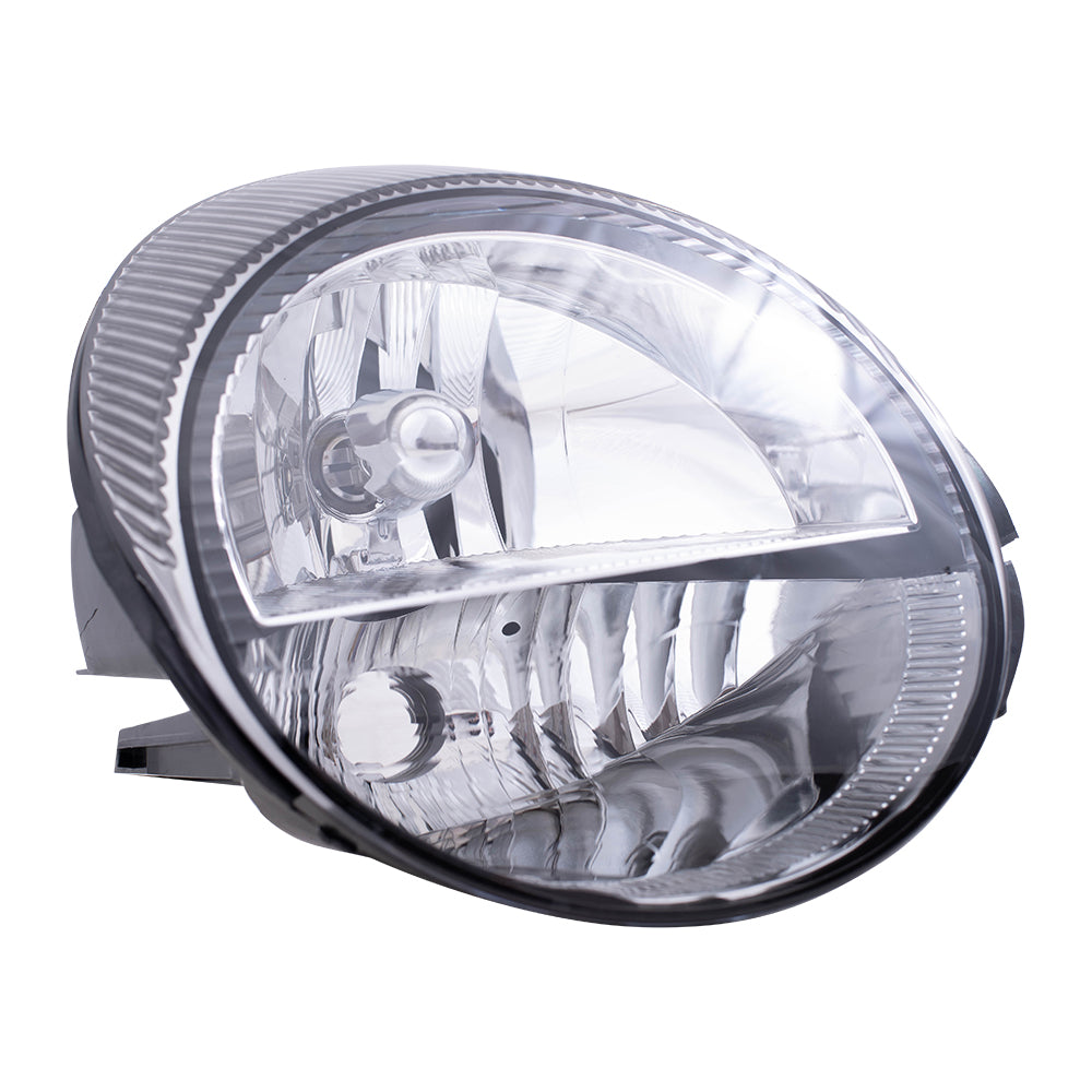 Brock Replacement Driver and Passenger Headlights Headlamps Compatible with 2002-2005 Thunderbird 1W6Z13008AD 1W6Z13008AC