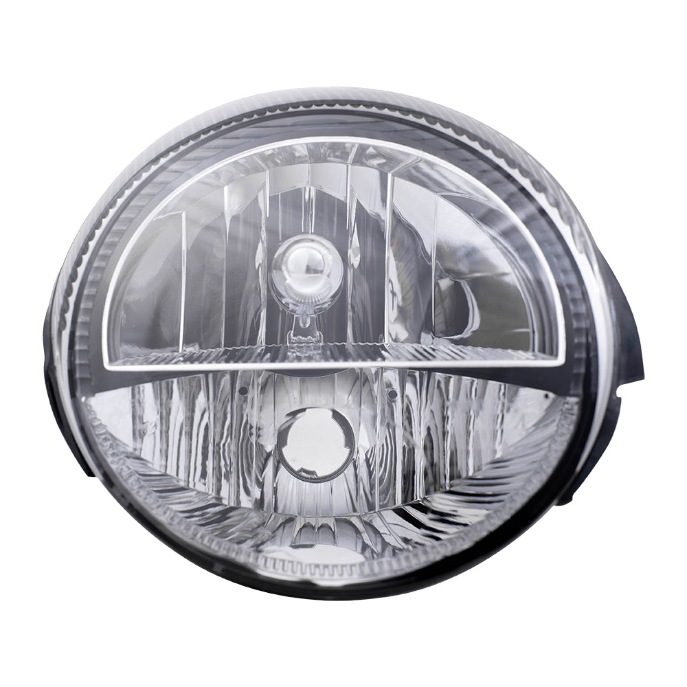 Brock Replacement Driver and Passenger Headlights Headlamps Compatible with 2002-2005 Thunderbird 1W6Z13008AD 1W6Z13008AC