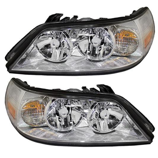 Headlight for 2005-2011 Town Car 6W1Z13008AB Set