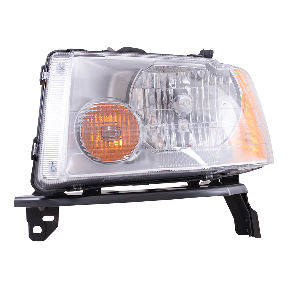 Brock Replacement Drivers Headlight Headlamp Lens Compatible with 2005-2007 Freestyle 6F9Z 13008 B