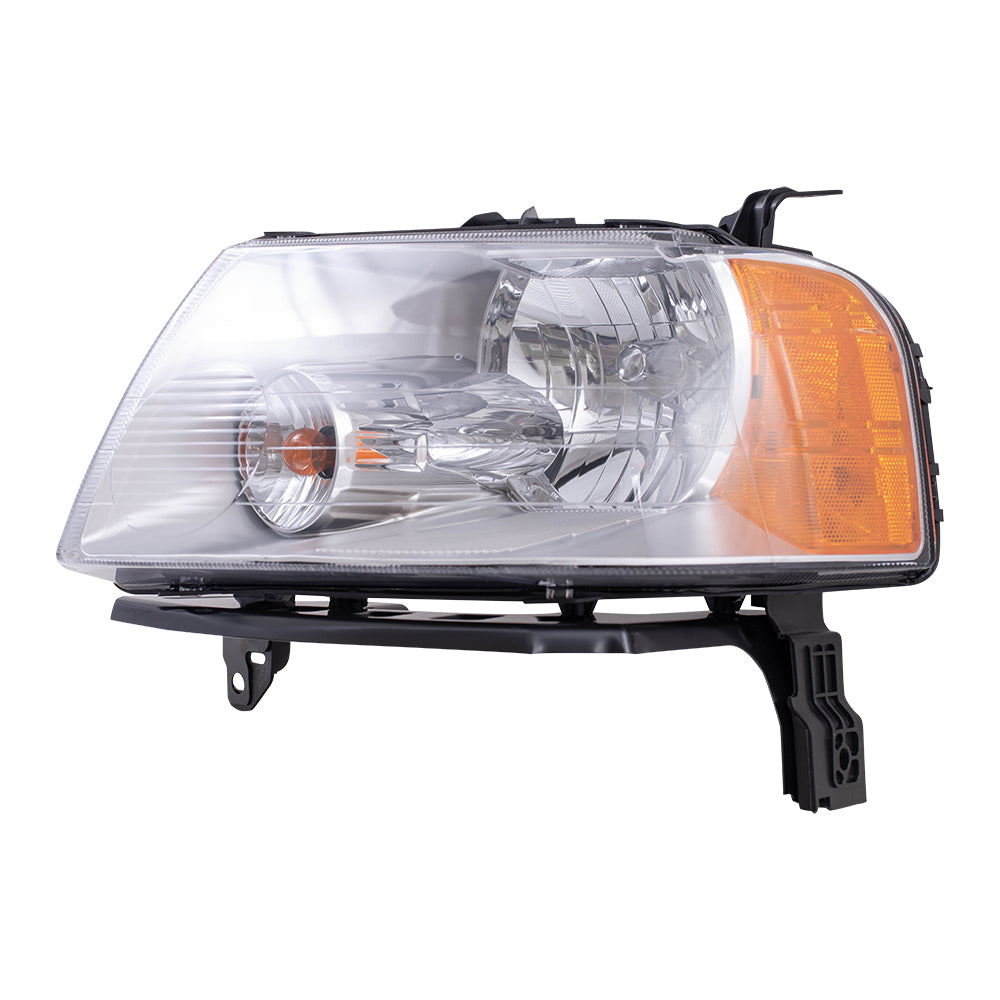 Brock Replacement Drivers Headlight Headlamp Lens Compatible with 2005-2007 Freestyle 6F9Z 13008 B