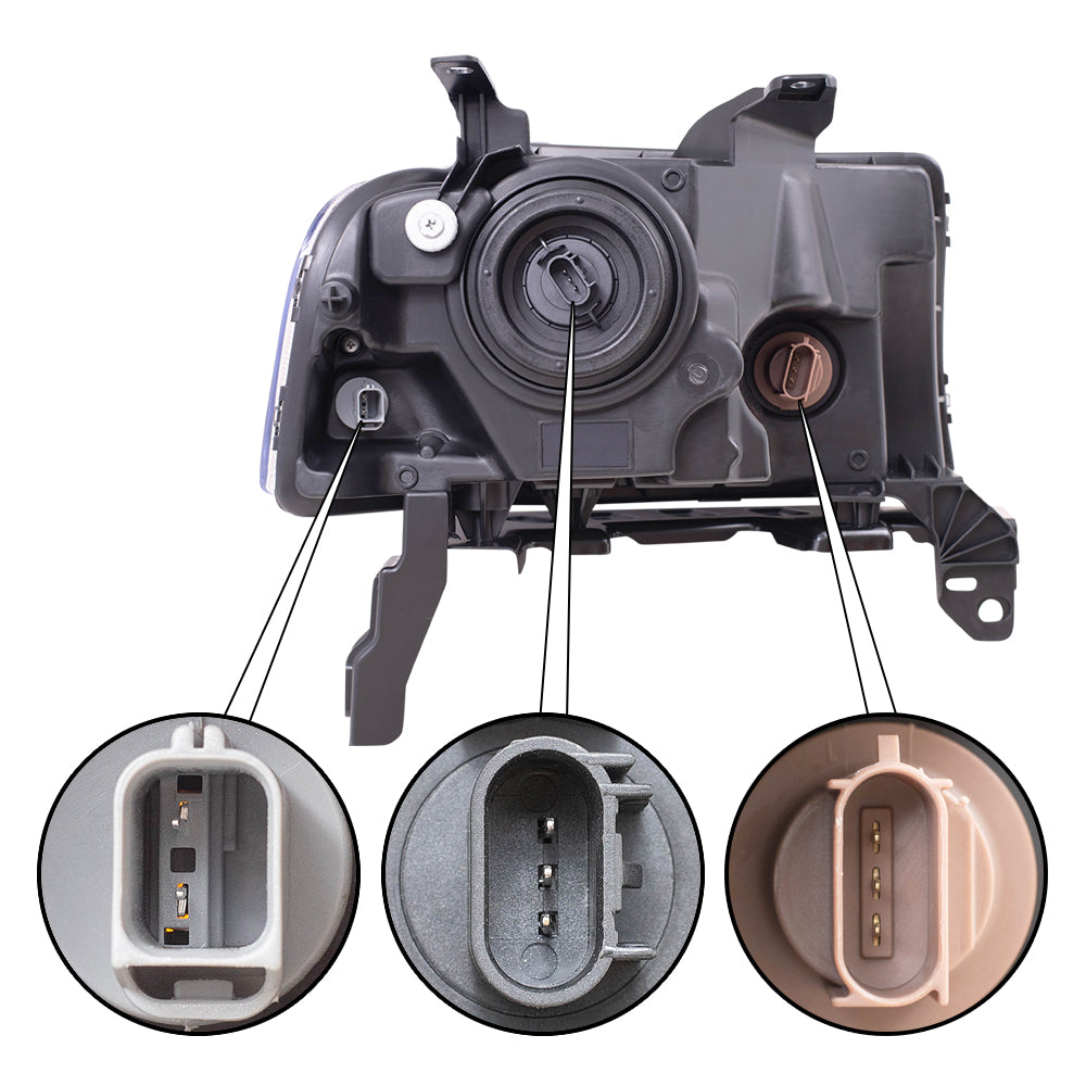 Brock Replacement Drivers Headlight Headlamp Lens Compatible with 2005-2007 Freestyle 6F9Z 13008 B