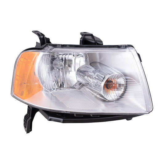Brock Replacement Passengers Headlight Headlamp Lens Compatible with 2005-2007 Freestyle 6F9Z 13008 A