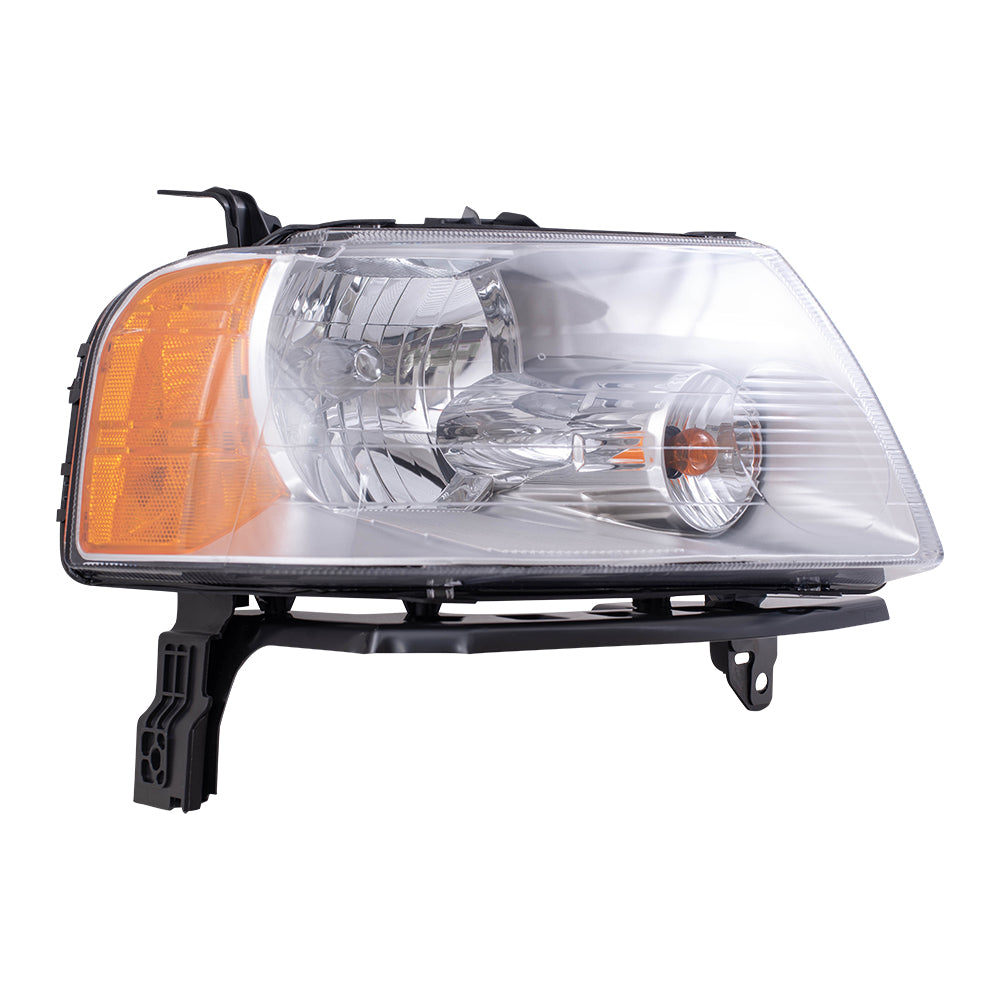 Brock Replacement Passengers Headlight Headlamp Lens Compatible with 2005-2007 Freestyle 6F9Z 13008 A