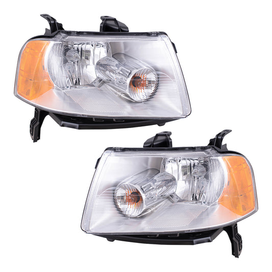 Headlight for 2005-2007 Freestyle 6F9Z13008B Set