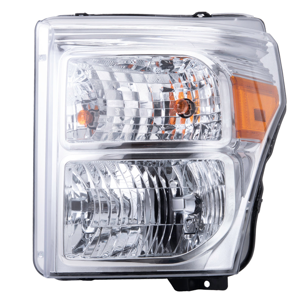 Brock 3221-0103L Halogen Combination Headlight Assembly Compatible With 2011-2016 Ford F-Series Super Duty