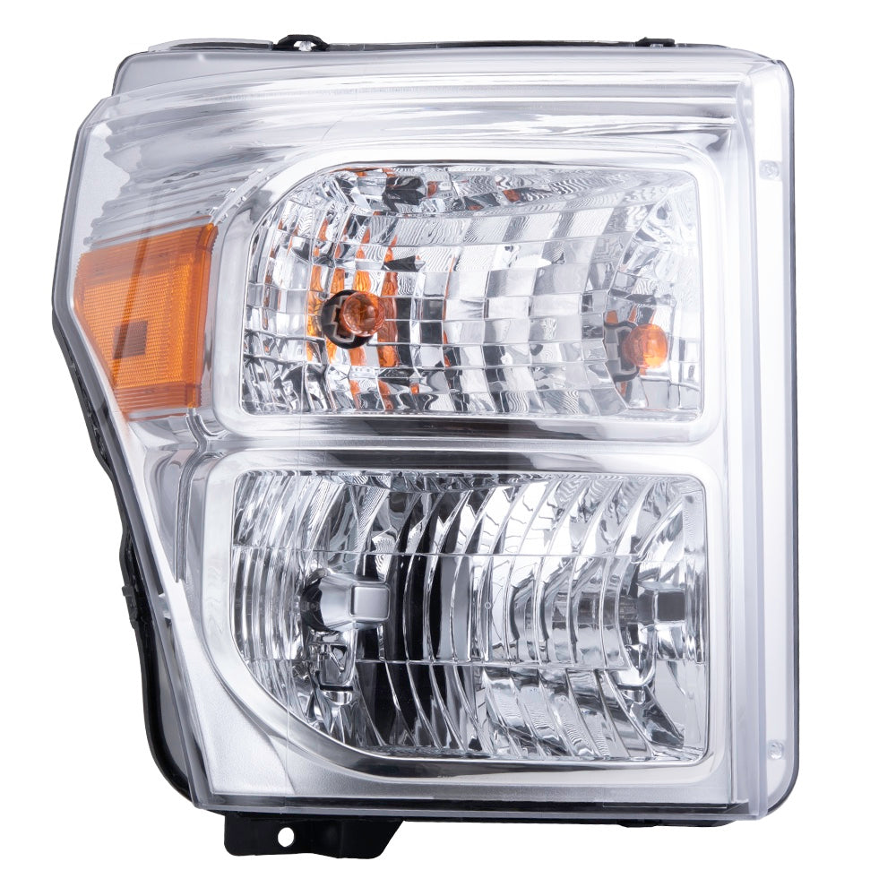 Brock 3221-0103R Halogen Combination Headlight Assembly Compatible With 2011-2016 Ford F-Series Super Duty