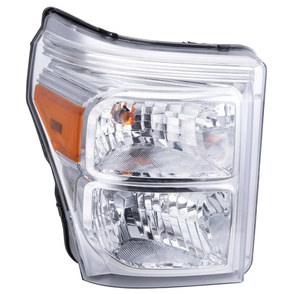 Brock 3221-0103R Halogen Combination Headlight Assembly Compatible With 2011-2016 Ford F-Series Super Duty
