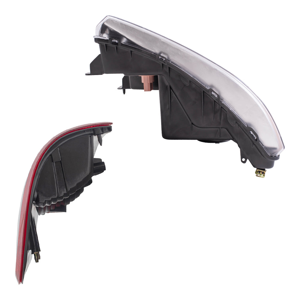 Brock Aftermarket Replacement Driver left Passenger Right Halogen Combination Headlight Assemblies and Styleside Tail Lights 4 Piece Set Compatible with 2006-2008 Ford F-150