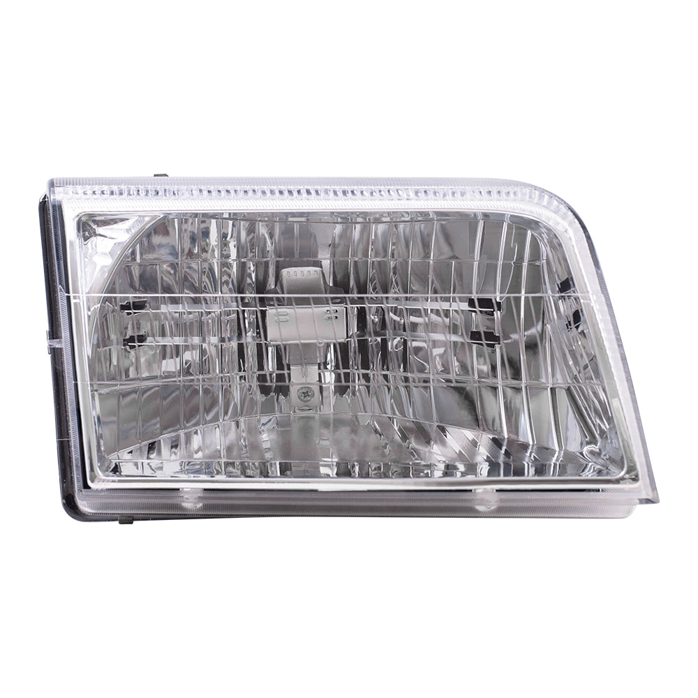 Brock Replacement Passengers Headlight Headlamp Compatible with 2006-2011 Grand Marquis 6W3Z 13008 AC