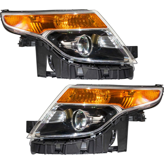 Headlight for 2011-2015 Explorer Base/XLT/Limited BB5Z13008N Set