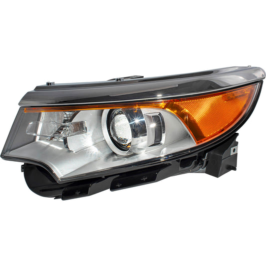 Headlight for 2011-2014 Edge SE/Limited/SEL w/ Chrome Bezel BT4Z13008B Left