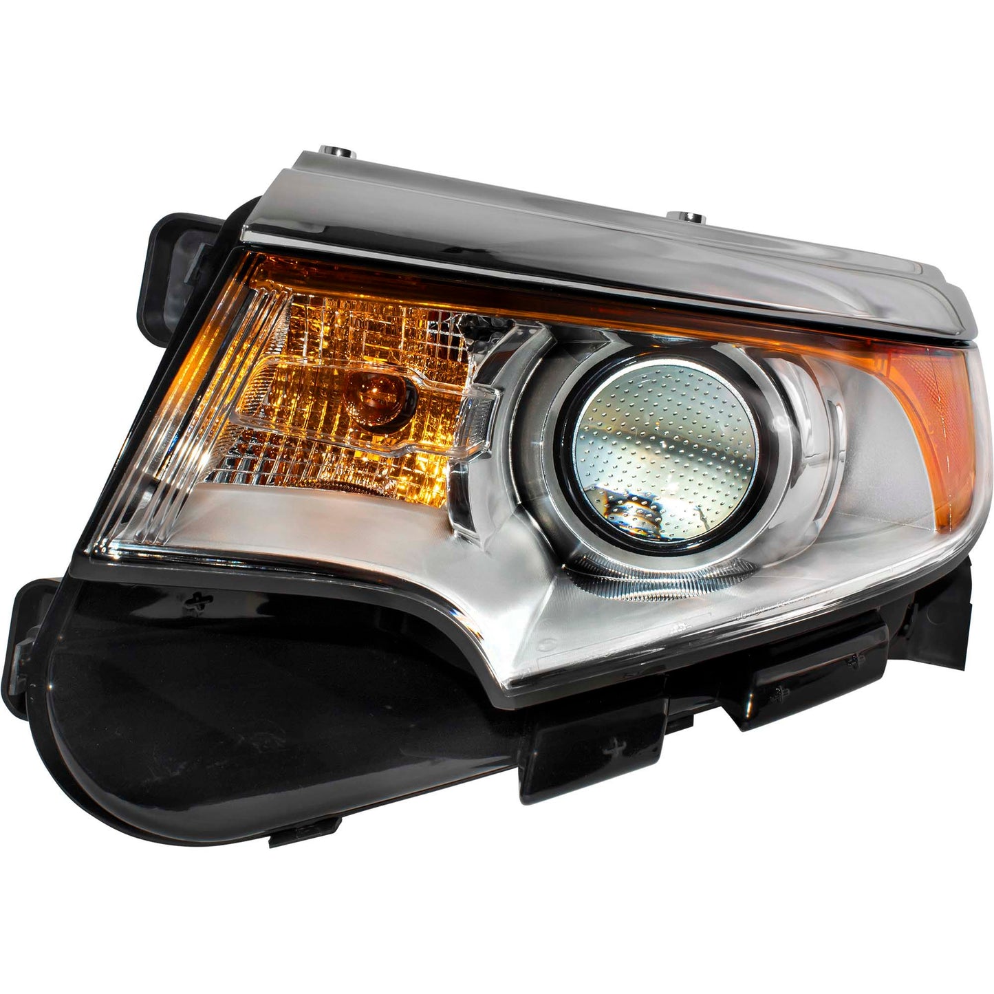Headlight for 2011-2014 Edge SE/Limited/SEL w/ Chrome Bezel BT4Z13008B Set