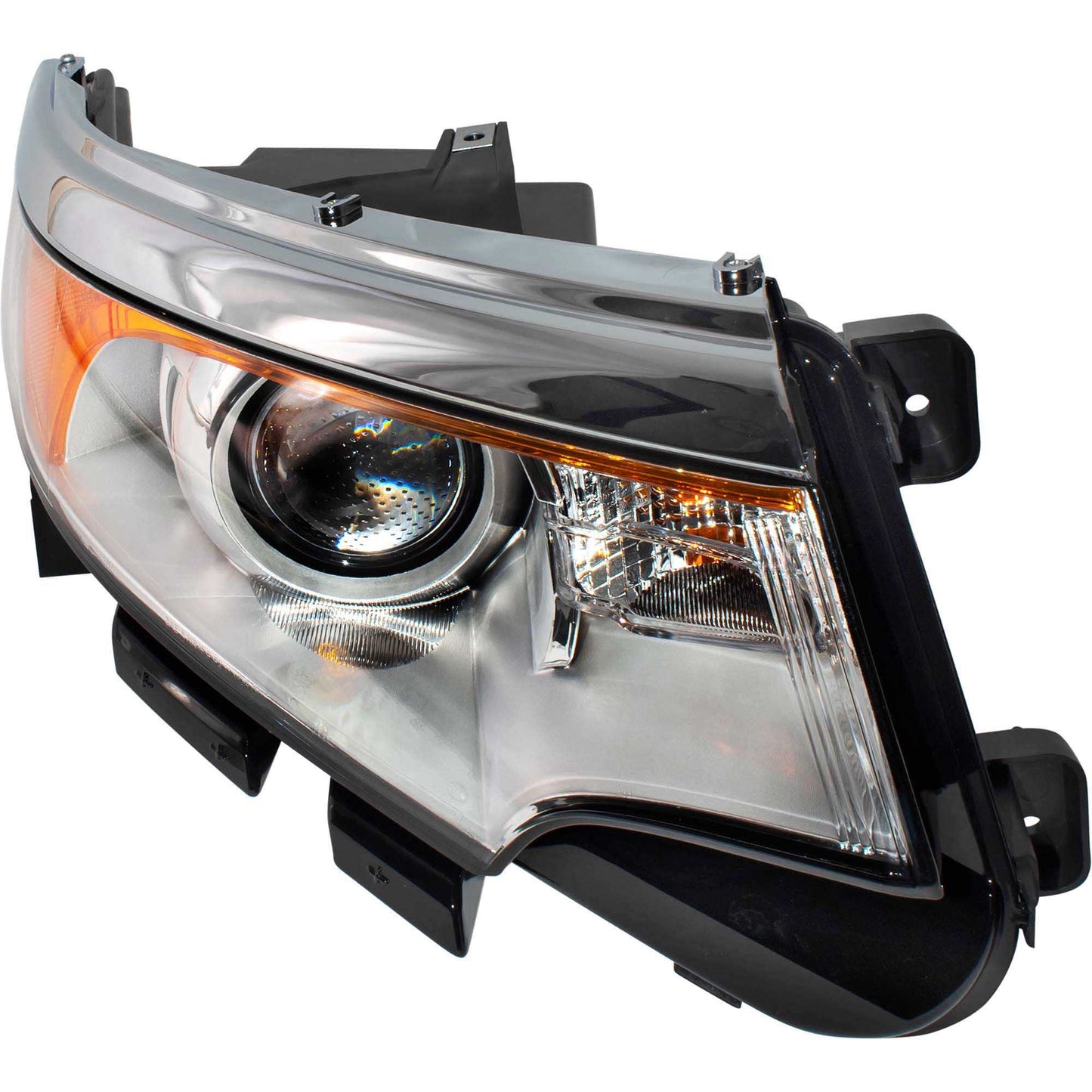 Headlight for 2011-2014 Edge SE/Limited/SEL w/ Chrome Bezel BT4Z13008B Set