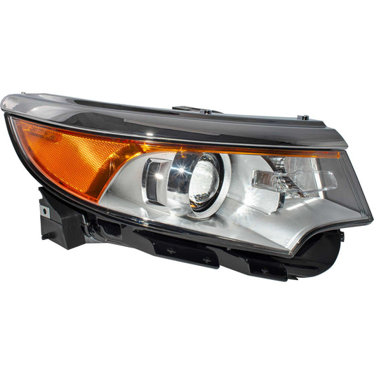 Headlight for 2011-2014 Edge SE/Limited/SEL w/ Chrome Bezel BT4Z13008A Right