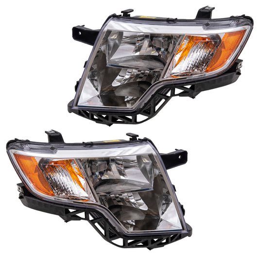 Headlight for 2007-2010 Edge SE/SEL/Limited 7T4Z13008B Set FO2502228