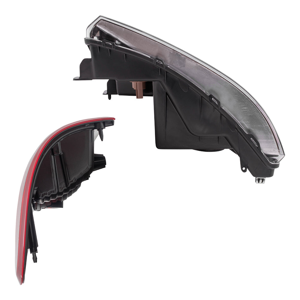 Brock Aftermarket Replacement Driver Left Passenger Right Halogen Combination Headlight Assemblies and Styleside Tail Lights 4 Piece Set Compatible with 2004-2008 Ford F-150