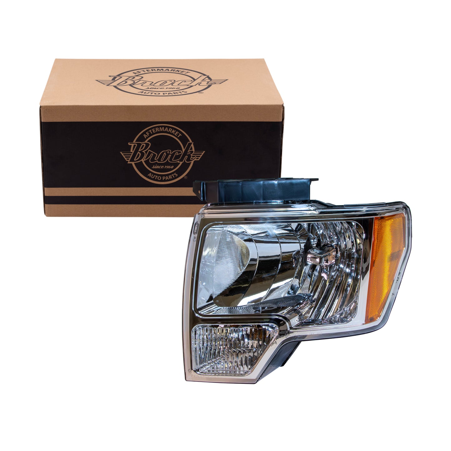 Headlight for 2009-2014 F-150 w/ Chrome Trim DL3Z13008B Left