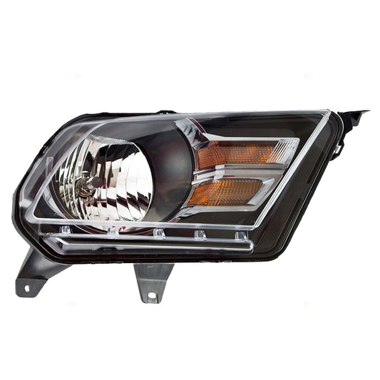 Headlight for 2010-2014 Mustang GT/BOSS 302 w/ Gray Trim AR3Z13008C Right FO2503276