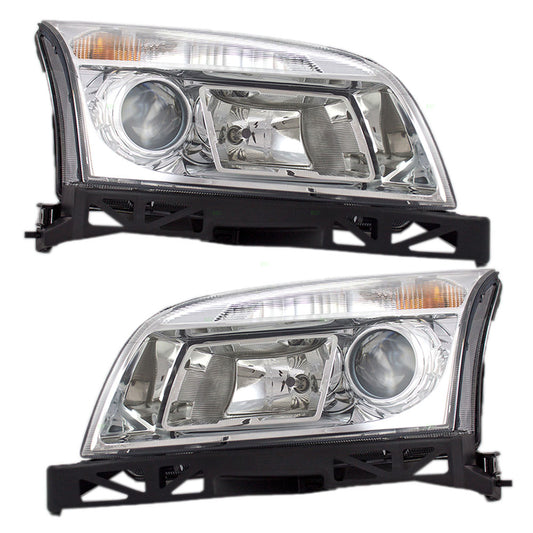 Driver and Passenger Headlights Headlamps Replacement for Mercury 6N7Z13008BC 6N7Z13008AC