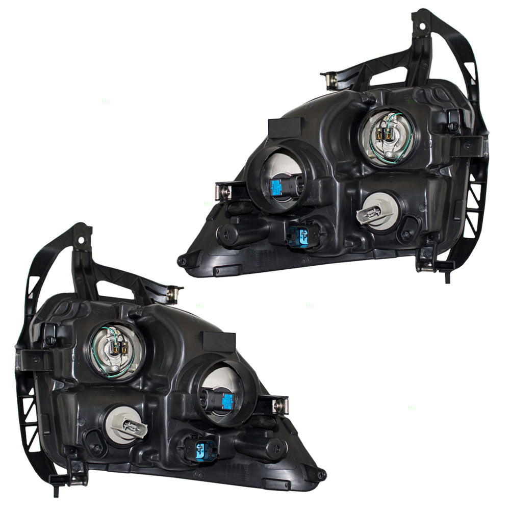 Brock Aftermarket Replacement Driver Left Passenger Right Halogen Combination Headlight Assembly Set Compatible With 2006-2009 Ford Fusion