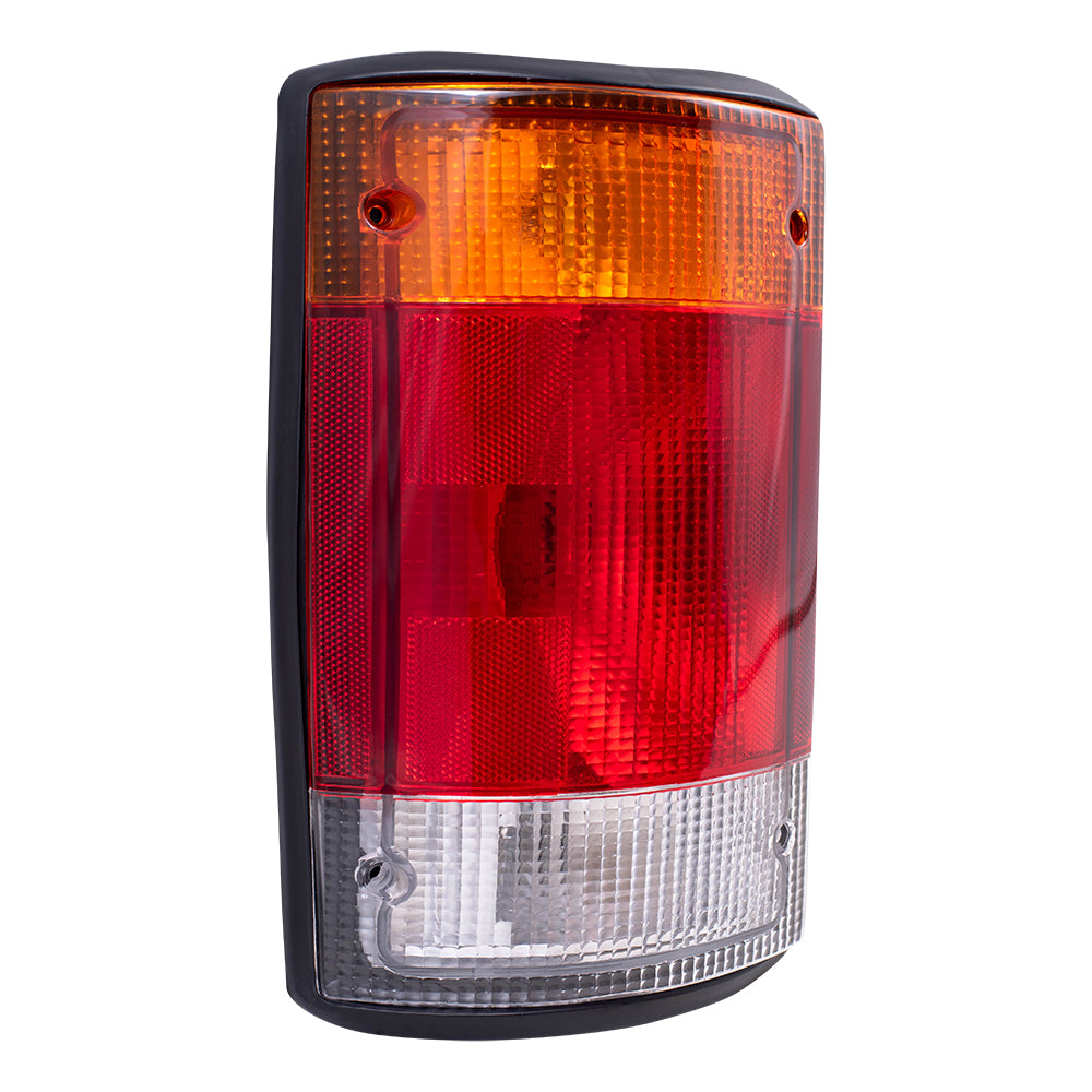 Brock Replacement Drivers Taillight Tail Lamp Compatible with 1992-1994 E150 E250 E350 Econoline Van F2UZ 13405 A