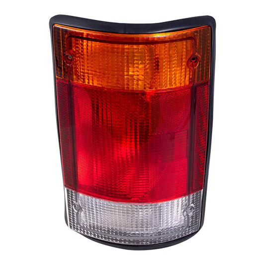 Brock Replacement Passengers Taillight Tail Lamp Compatible with 1992-1994 E150 E250 E350 Econoline Van F2UZ 13404 A