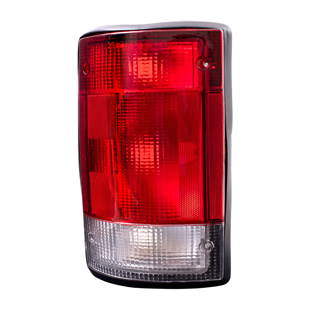 Brock Replacement Drivers Taillight Tail Lamp Compatible with 95-03 Van SUV F5UZ13405A