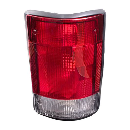 Brock Replacement Passengers Taillight Tail Lamp Compatible with 95-03 Van SUV F5UZ13404A