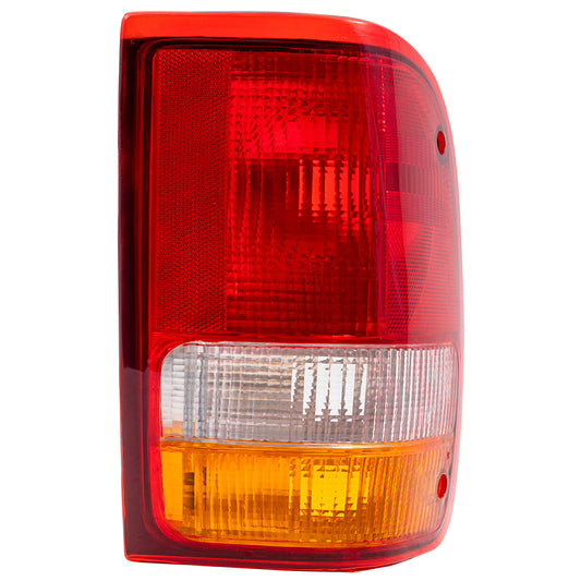 Brock Replacement Passengers Taillight Tail Lamp Compatible with 1993-1997 Ranger Pickup Truck F37Z13404A