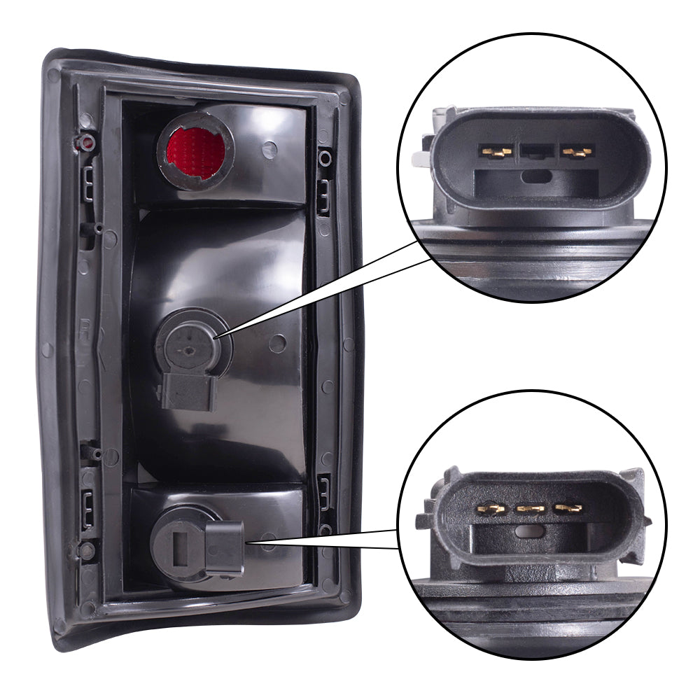 Brock Replacement Passengers Taillight Tail Lamp Compatible with 2004-2014 E-Series Van 2004-2005 Excursion 5C2Z13404AA