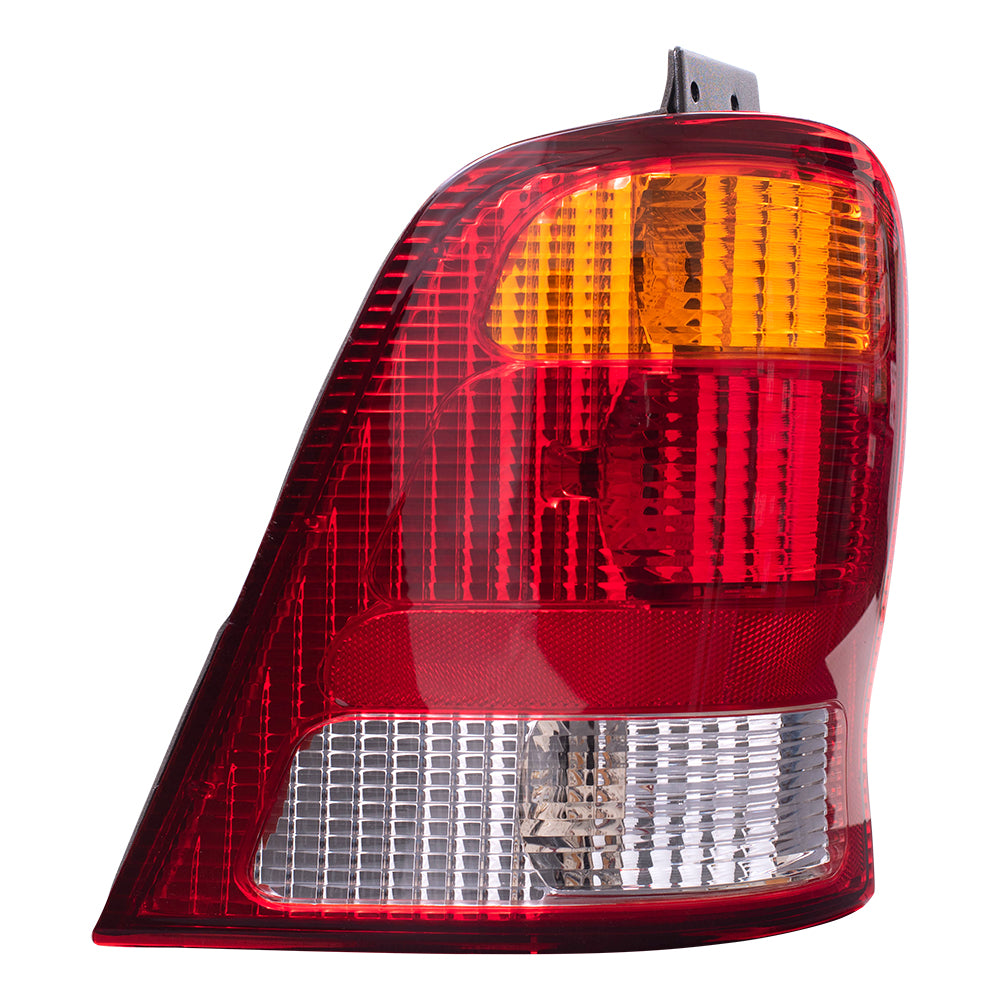 Brock Replacement Drivers Taillight Tail Lamp Compatible with 1999-2003 Windstar Van 3F2Z13405CA