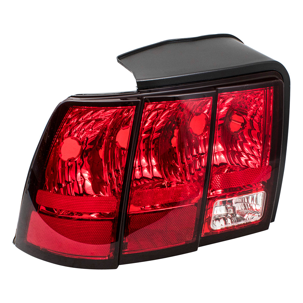 Brock Replacement Drivers Taillight Tail Lamp Unit Compatible with 1999-2004 Mustang GT Bullitt Mach I Base 3R3Z 13405 AA